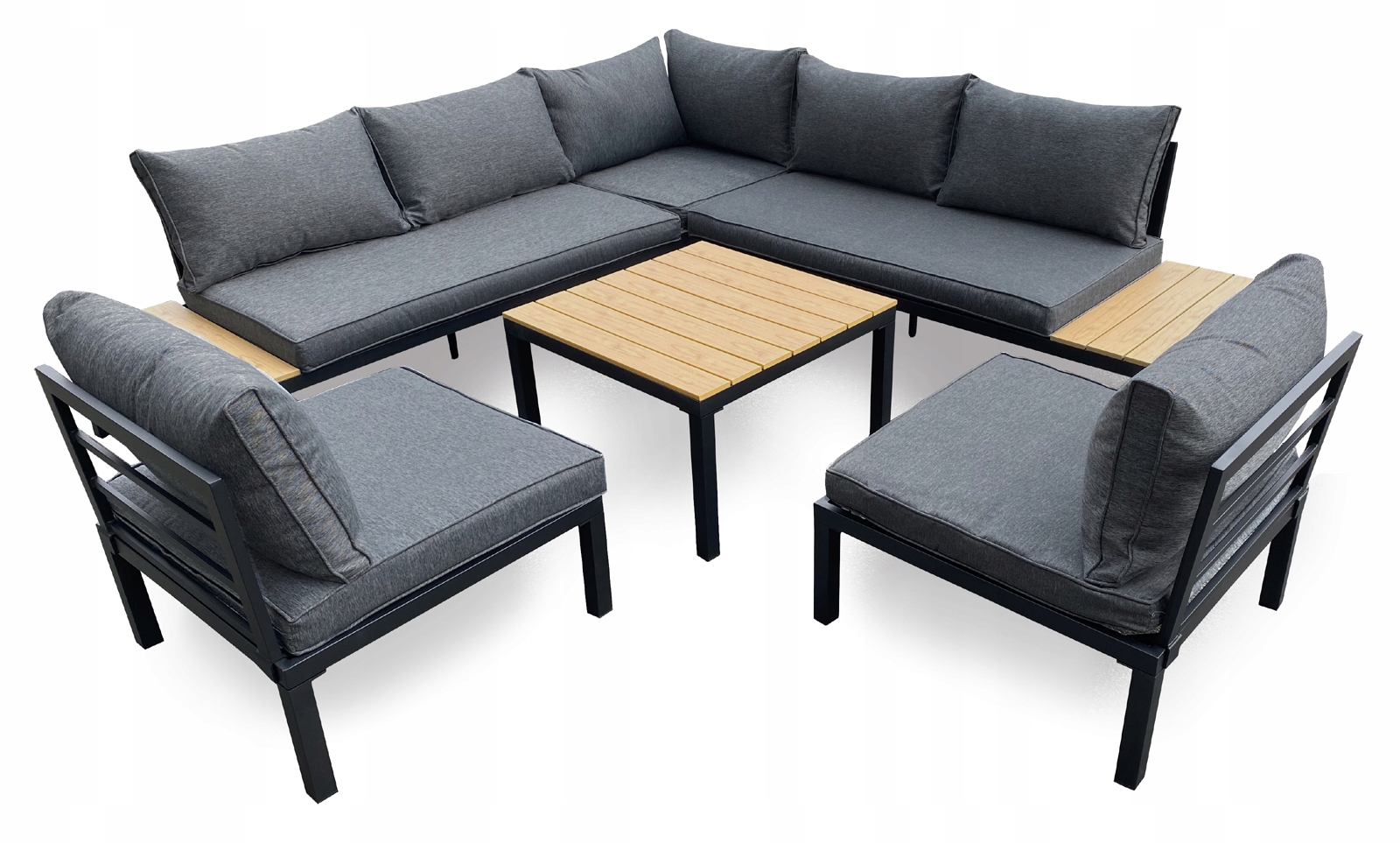 MEBLE OGRODOWE ZESTAW SOFA, NAROŻNIK + 2 FOTELE, GARDENOVE